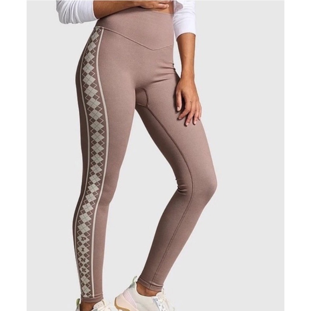 PINK VS XL Short Winter Aztec Diamond Seamless Classic Hi Waist Leggings‎